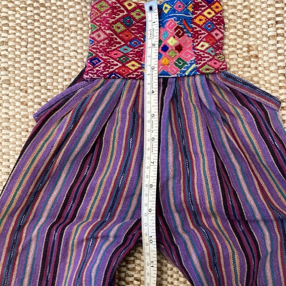 Vintage Guatemalan Child Toddler Overall Jogger 2T Unisex Y2K - Picture 8 of 11